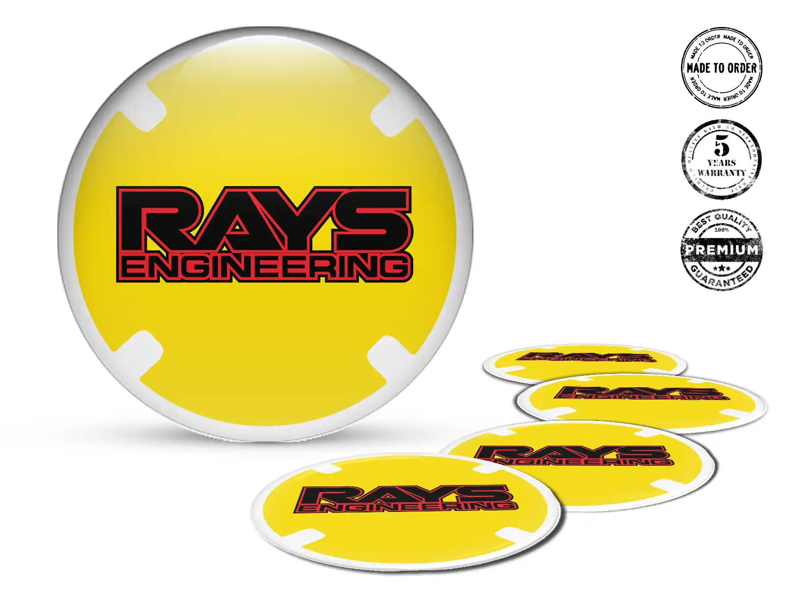 Rays Radembleme Stil Silikon-Dome-Sticker